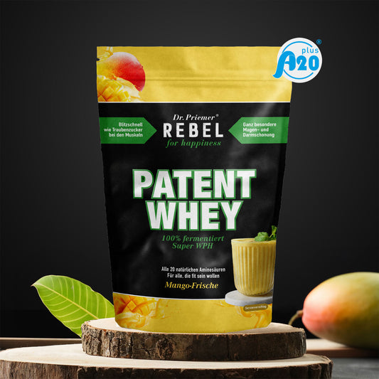 PATENT WHEY Mango-Fresh – Hydrolyzed Whey Protein from Dr. Priemer® (1Kg / 2,20 lb)